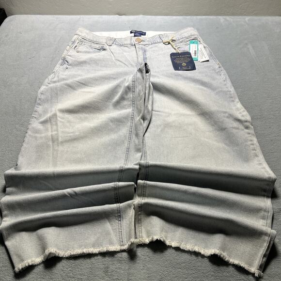 2000s Beyond Baggy Jeans Womens 16w 39x27 Raw Hem Hamilton Wide Leg Baggie Loose - Picture 1 of 16